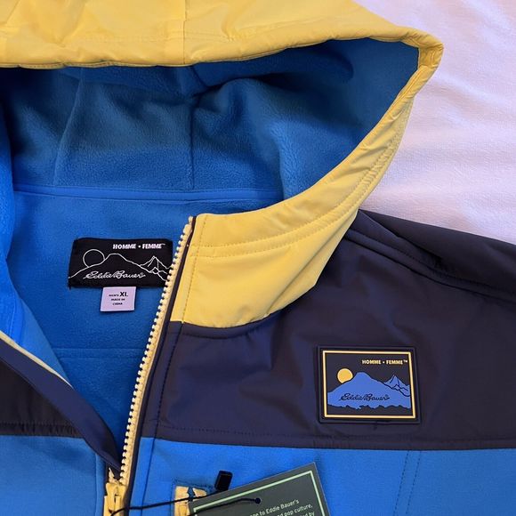 Homme Femme x Eddie Bauer Fleece Hoodie Jacket - Picture 6 of 7